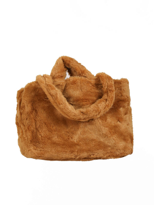 Camel Peluş Saplı Çanta