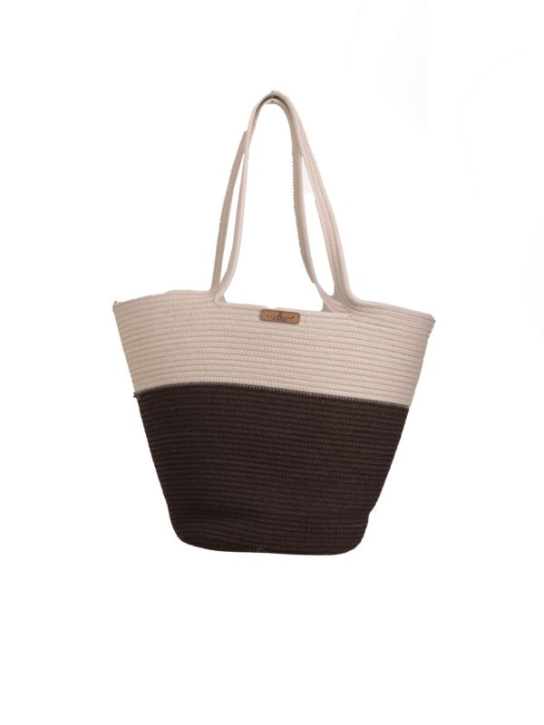 Kahve Taş Örme Çanta