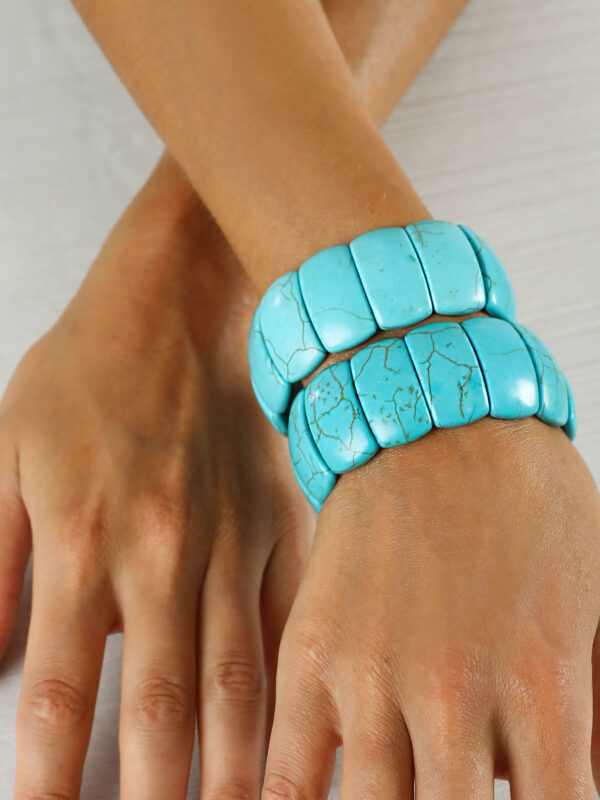 Turkuaz Kalın Bileklik