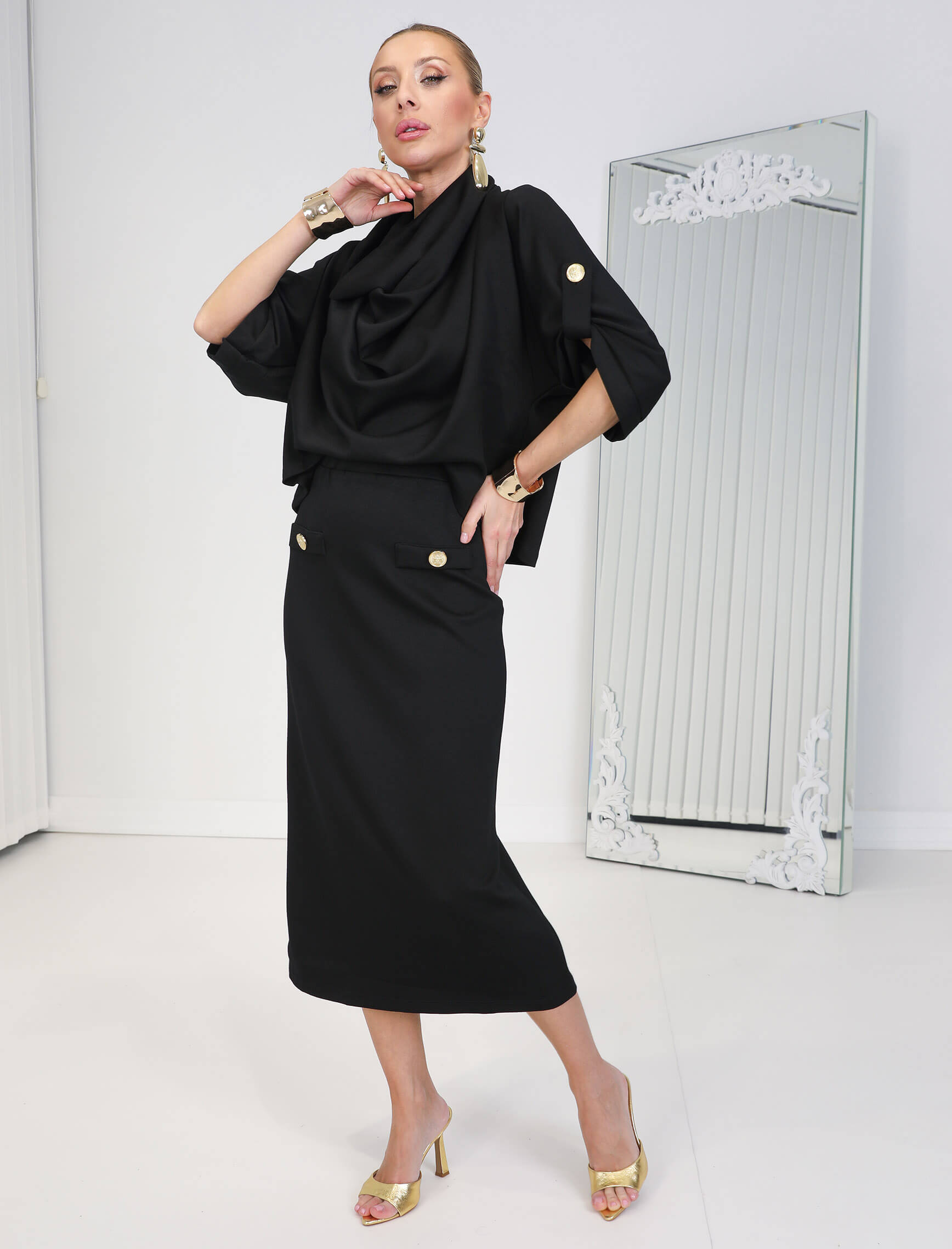 Siyah Monart Takım - Görsel 3