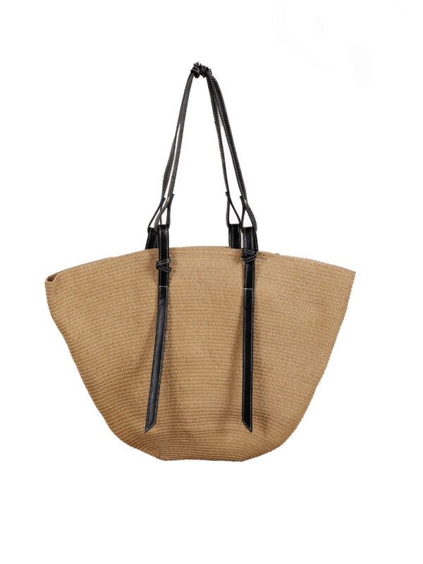 Siyah Deri Biye Çanta