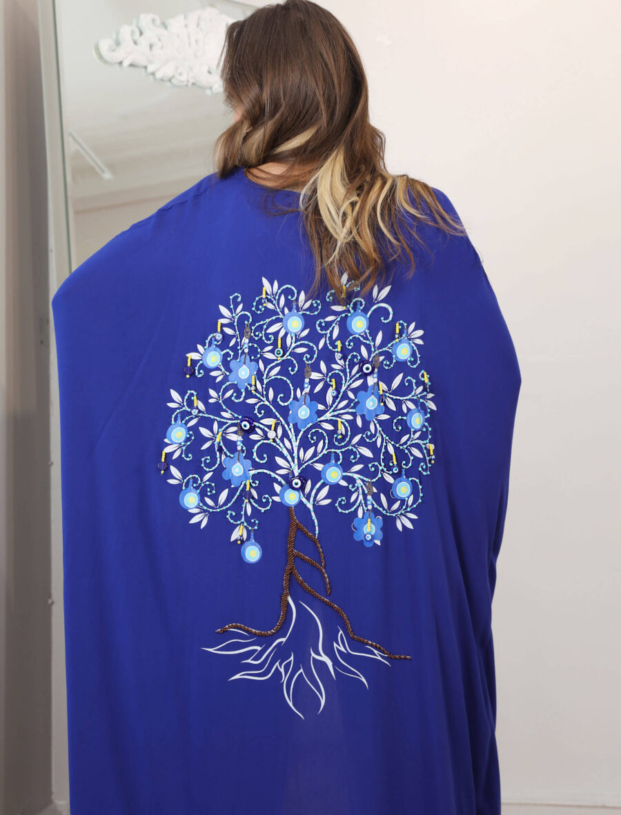 Saksrengi Nazar Boncuğu Kimono - Görsel 5