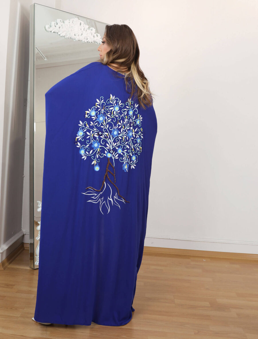 Saksrengi Nazar Boncuğu Kimono - Görsel 4