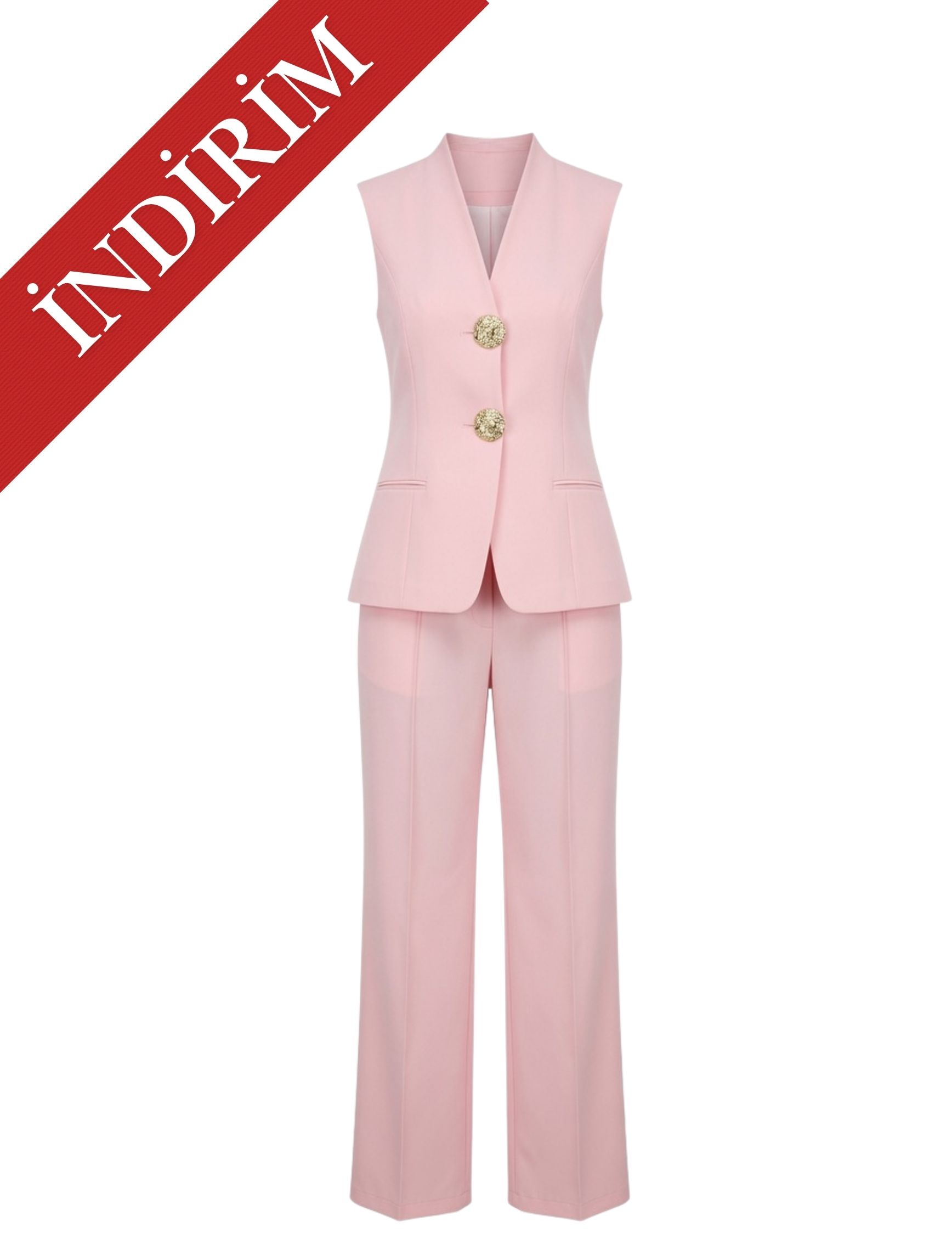 Pembe Yelekli Otto Takım - OUTLET