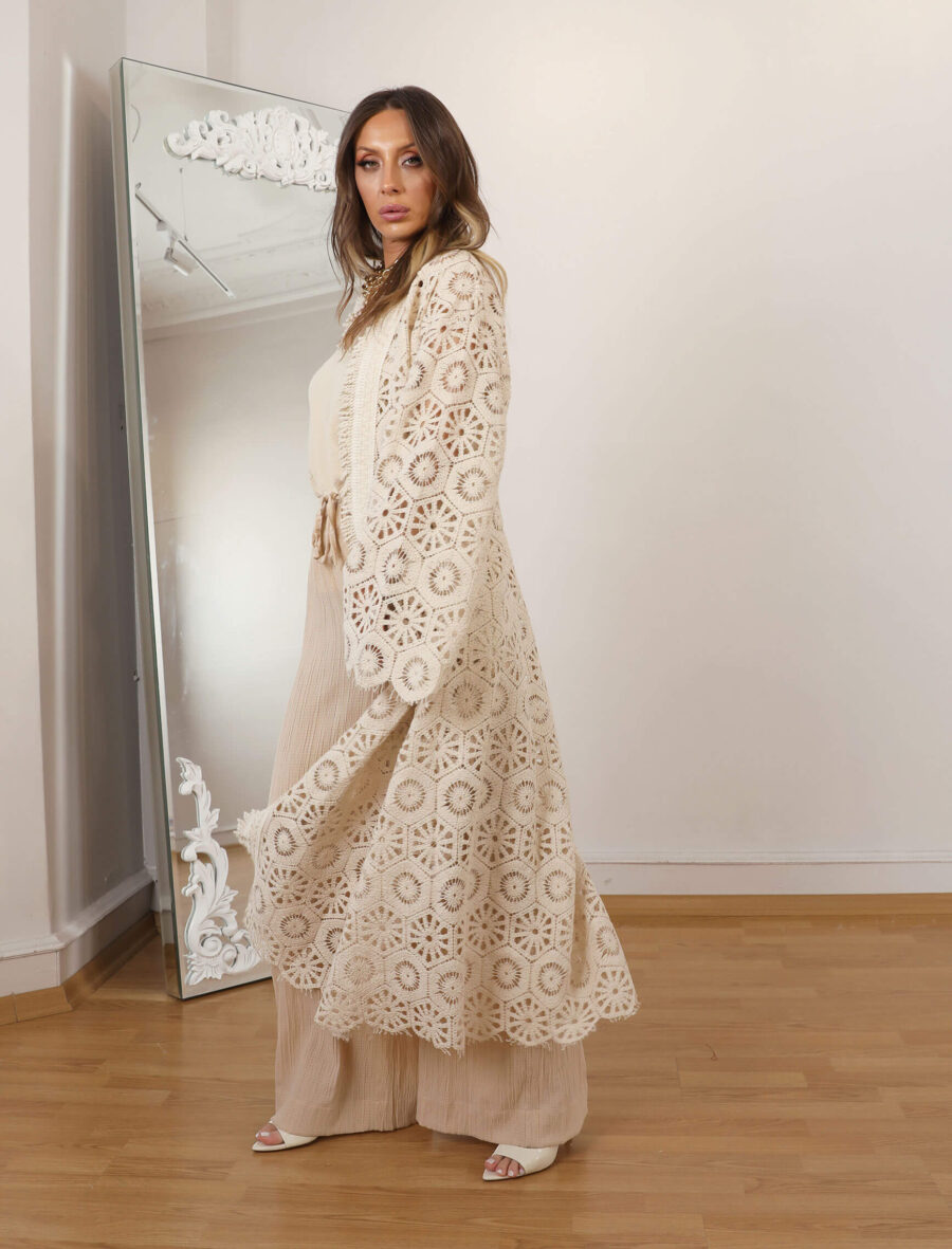 Taş Dantel Premıum Kimono - Görsel 5