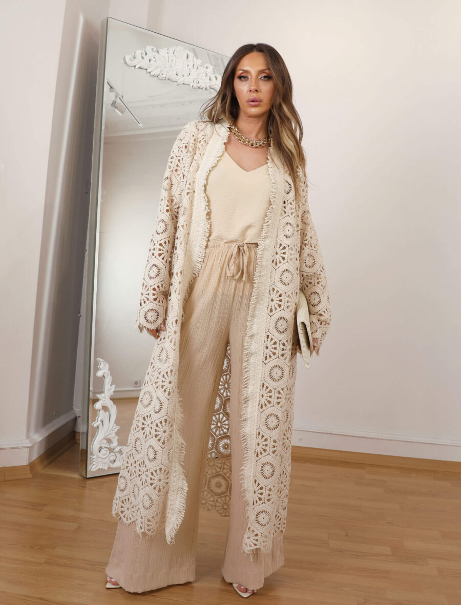 Taş Dantel Premıum Kimono - Görsel 2
