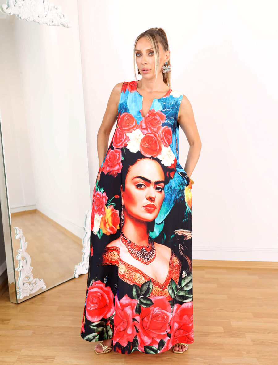 Frida Popart Elbise - Görsel 2