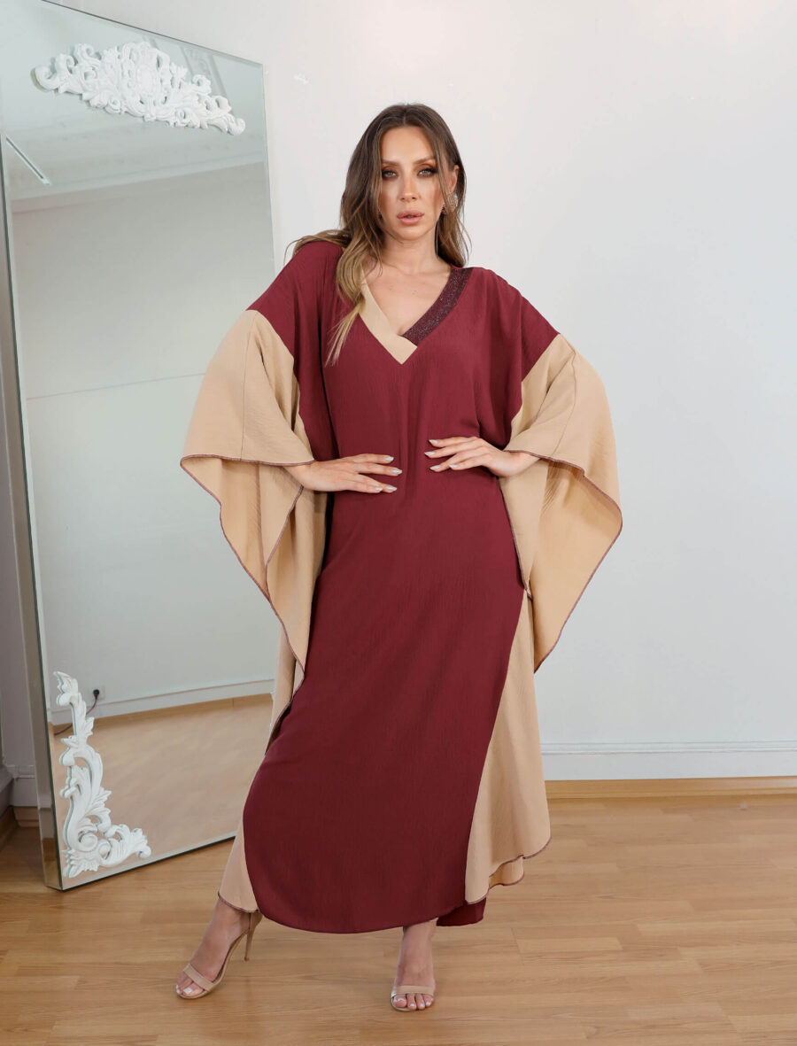 Bordo Sutra Elbise