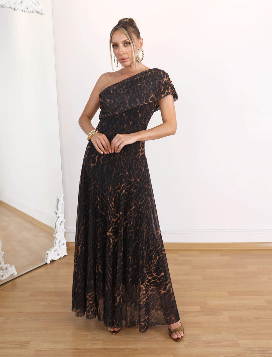 Leopardesen Frezya Elbise