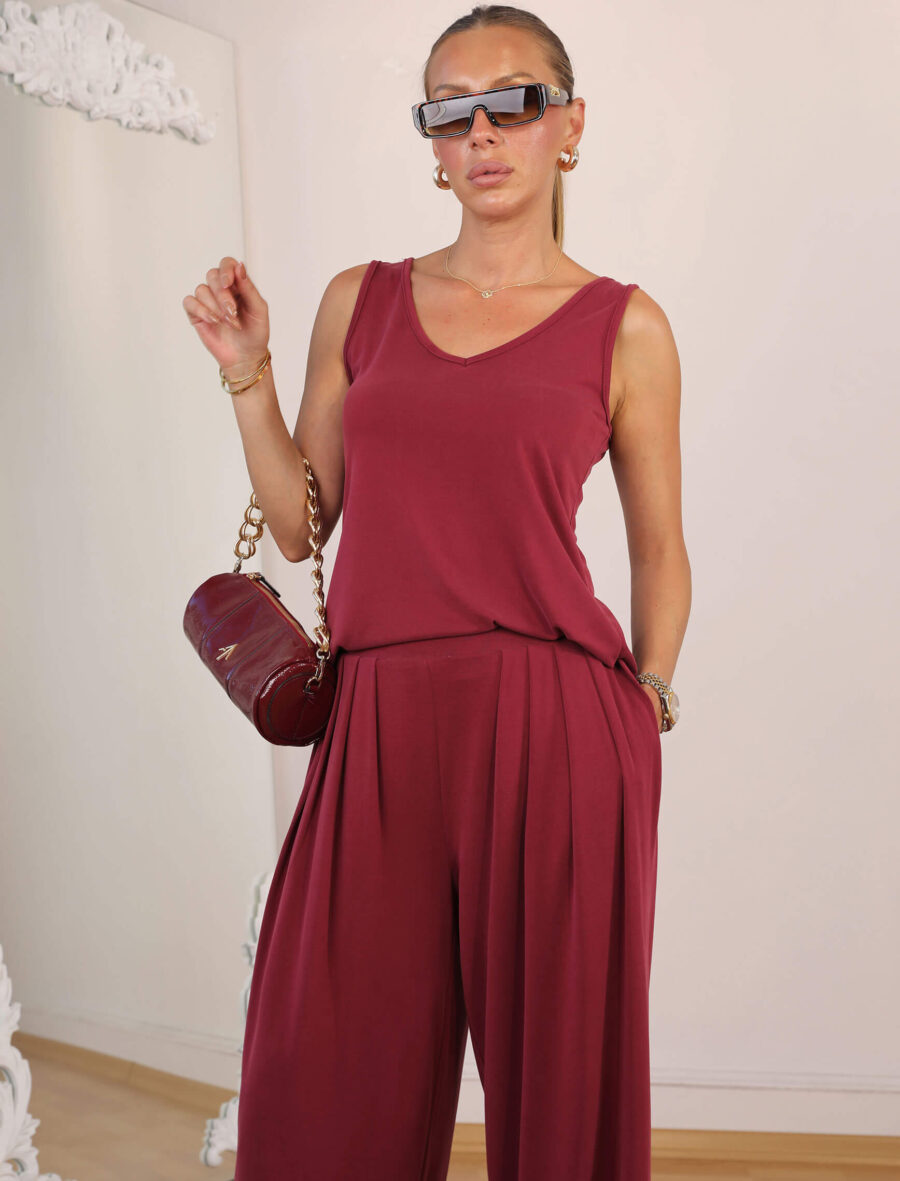 Bordo Rudy Modal Takım - Görsel 5
