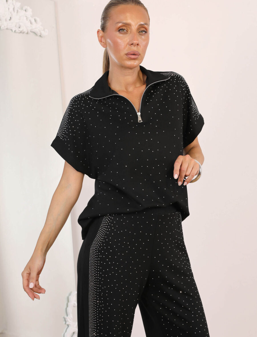 Siyah Sports Twinkle Takım - Görsel 4
