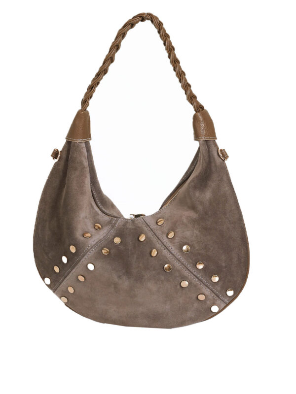 Vizon Süet Gold Trok Ay Çanta