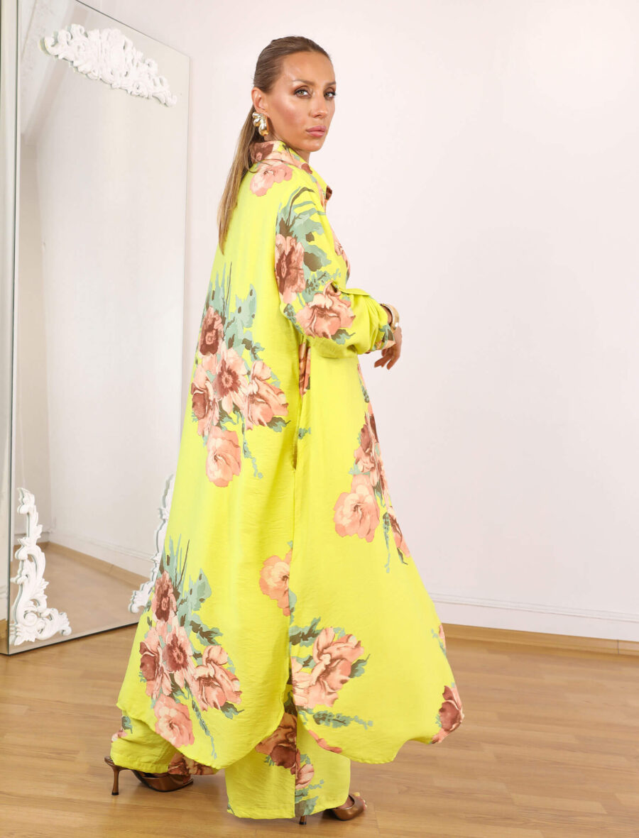 Sarı Warda Tunik Takım - Görsel 4