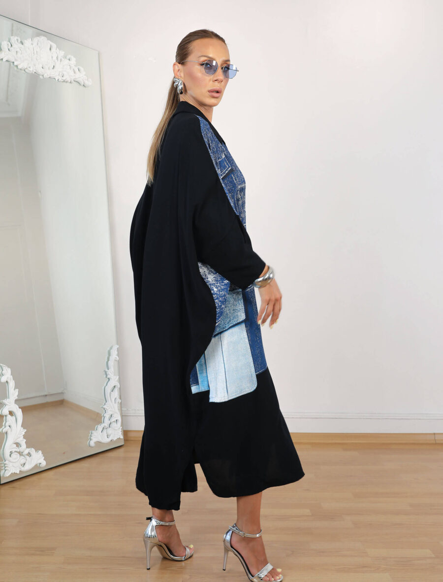 Siyah Jean Lena Tunik - Görsel 4
