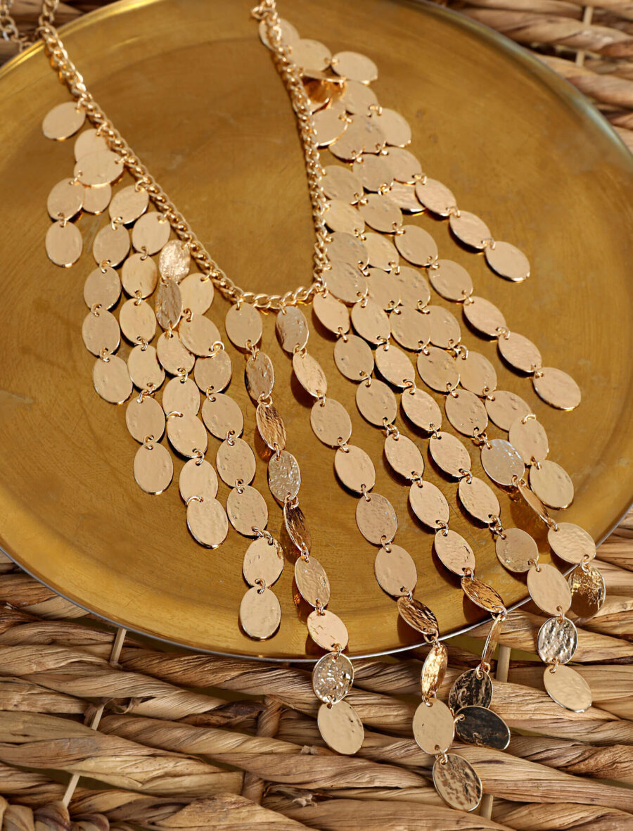 Gold Çoklu Mona Kolye