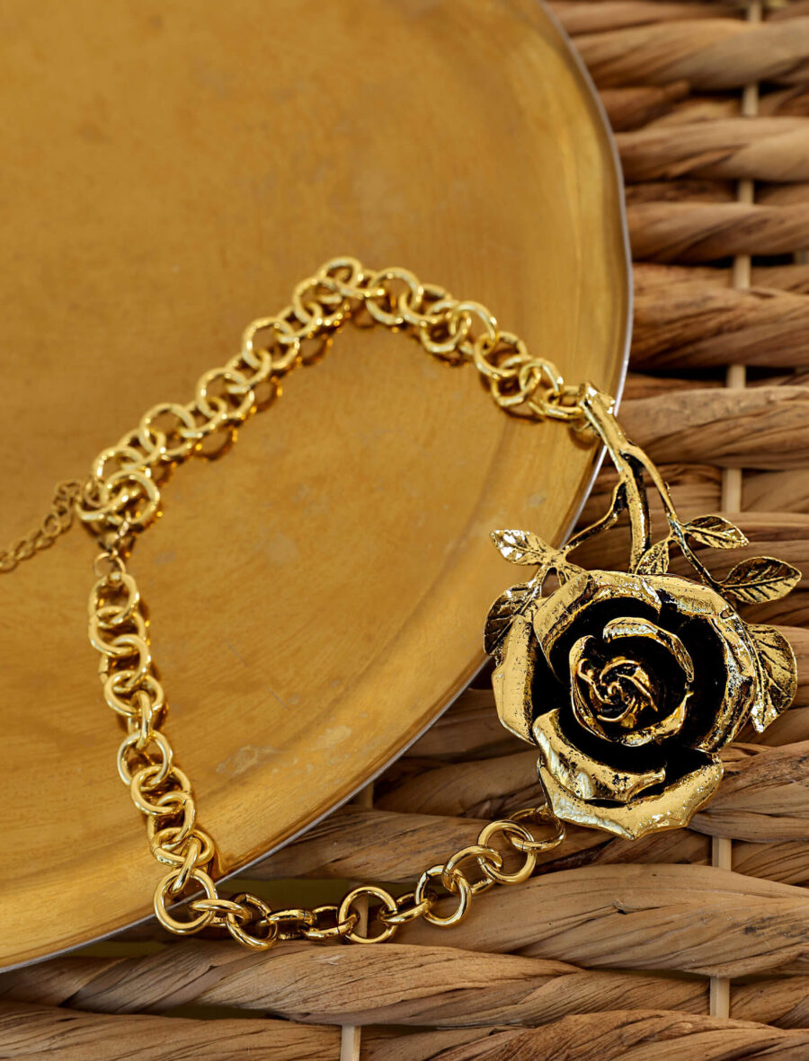 Gold Rose Kolye
