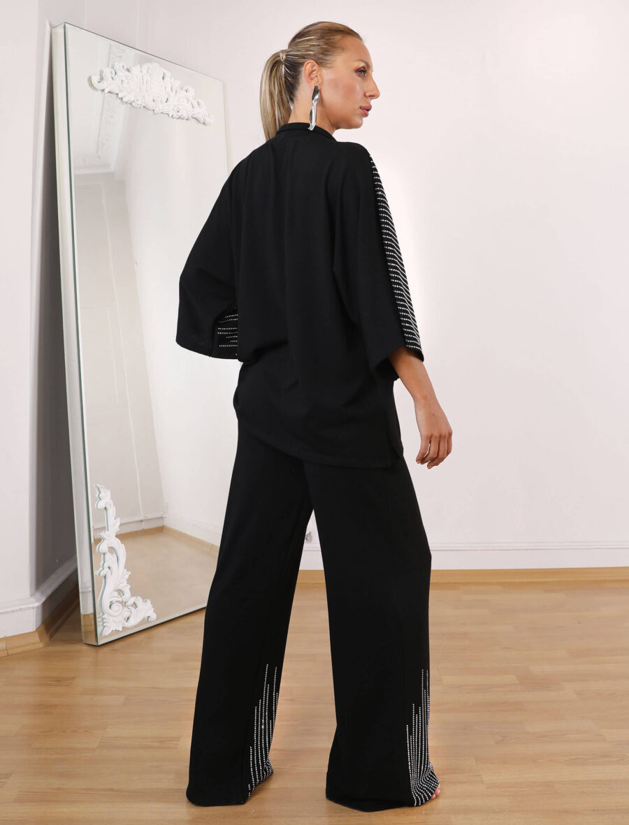 Siyah Brillant Taşlı Takım - Görsel 8
