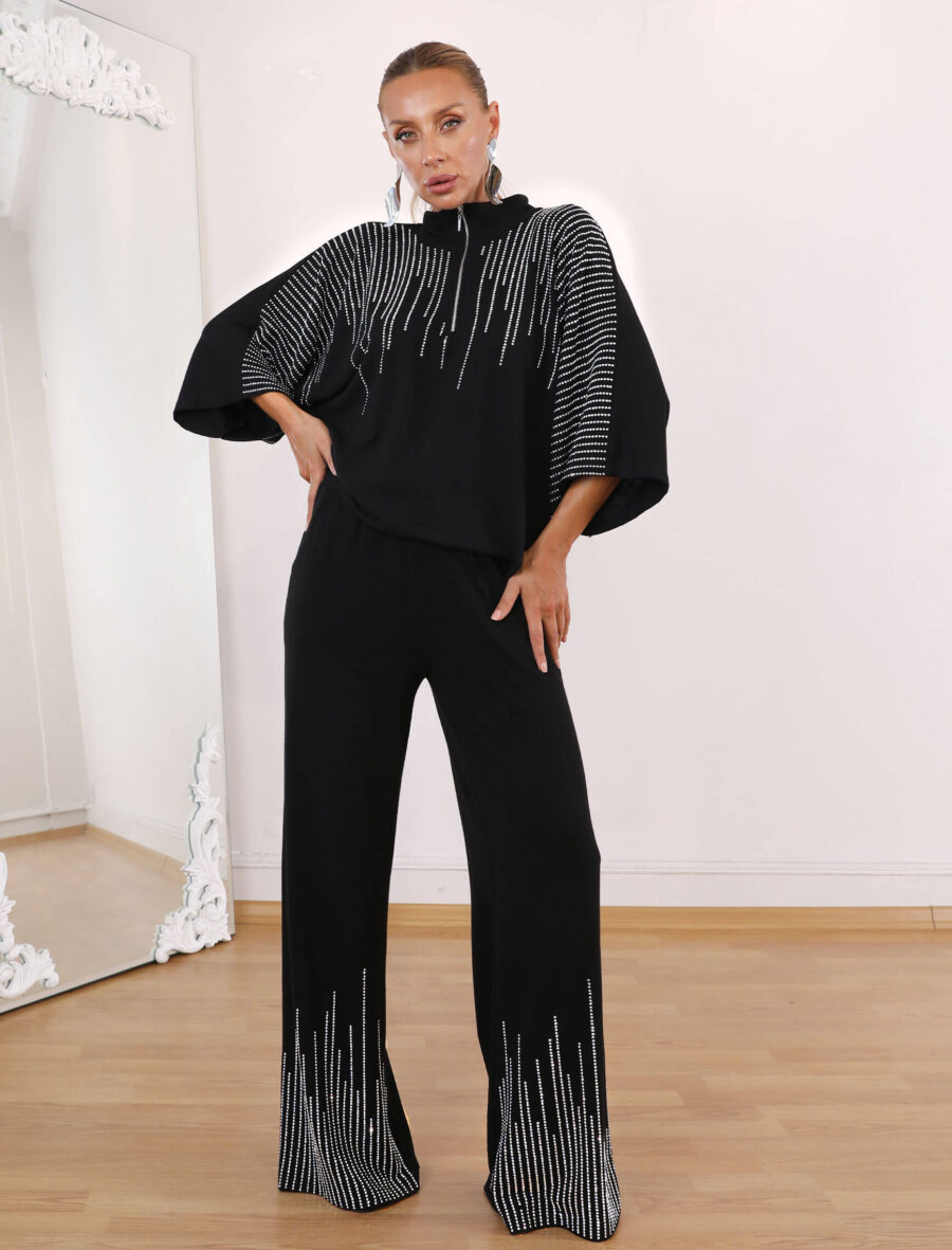 Siyah Brillant Taşlı Takım - Görsel 3