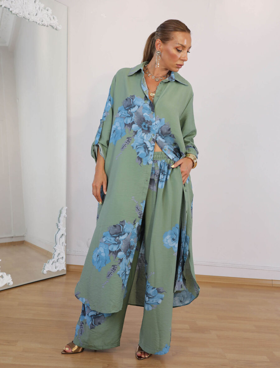 Haki Warda Tunik Takım - Görsel 3
