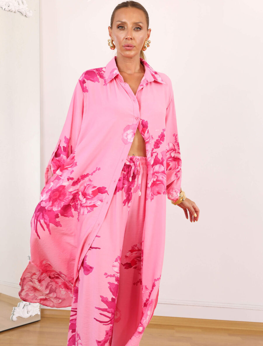 Pembe Warda Tunik Takım - Görsel 4