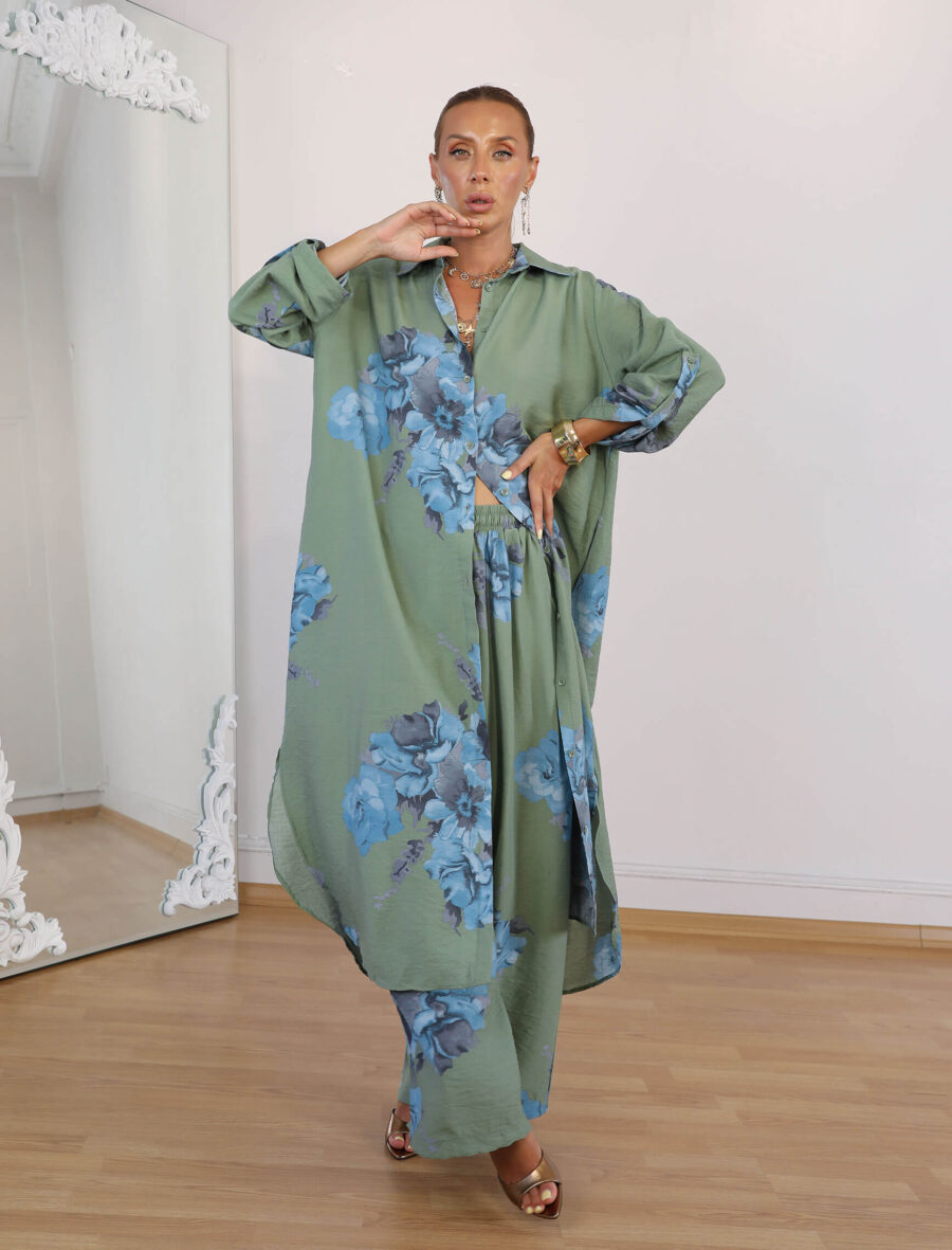 Haki Warda Tunik Takım - Görsel 2