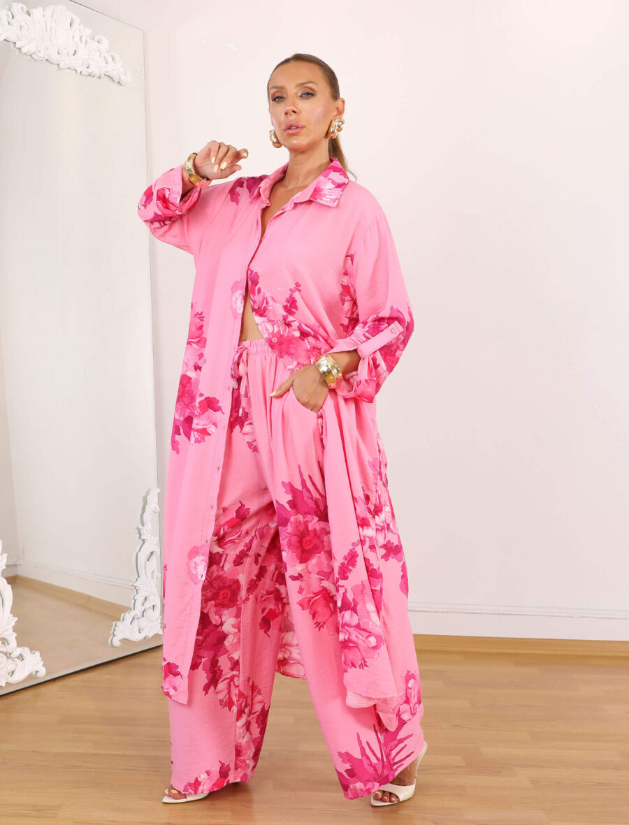 Pembe Warda Tunik Takım