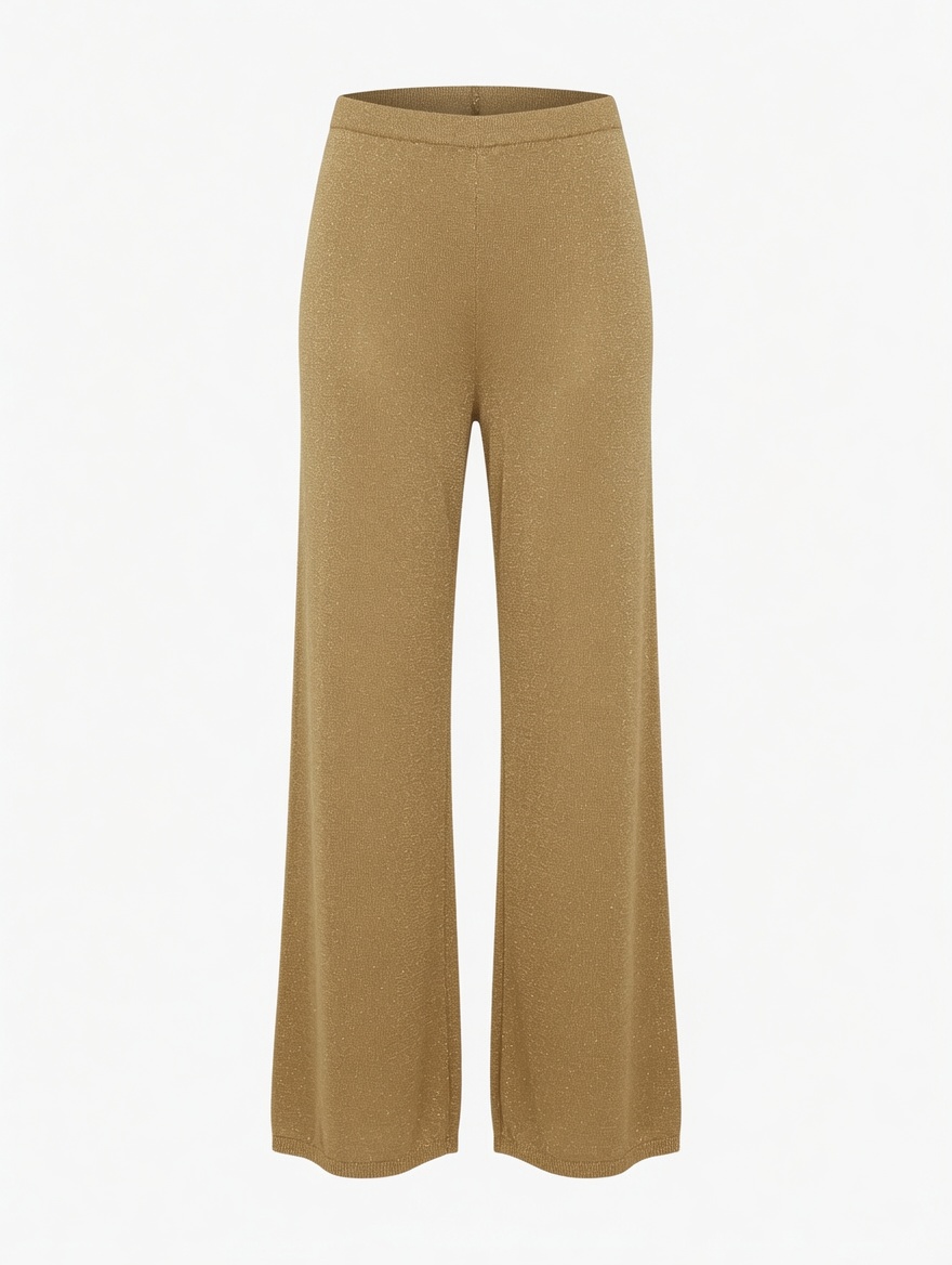Gold Simli Triko Pantolon
