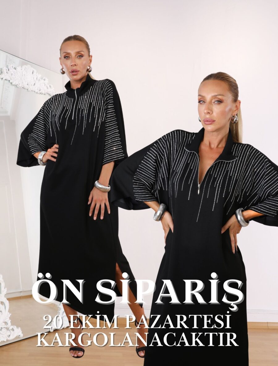 Siyah Brillant Elbise