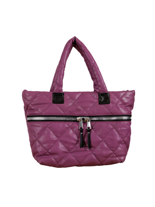 Mor Kapitone Çanta