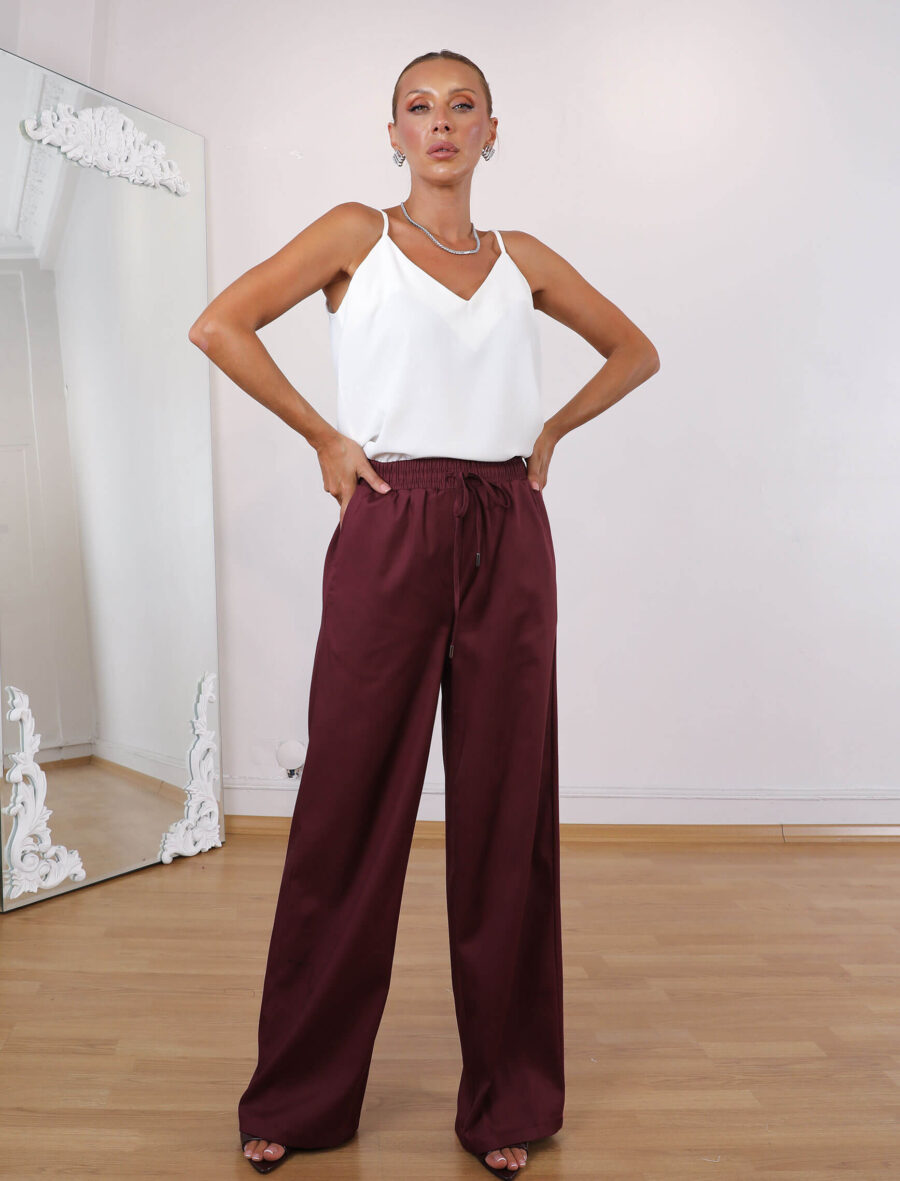 Bordo Felicia Pantolon