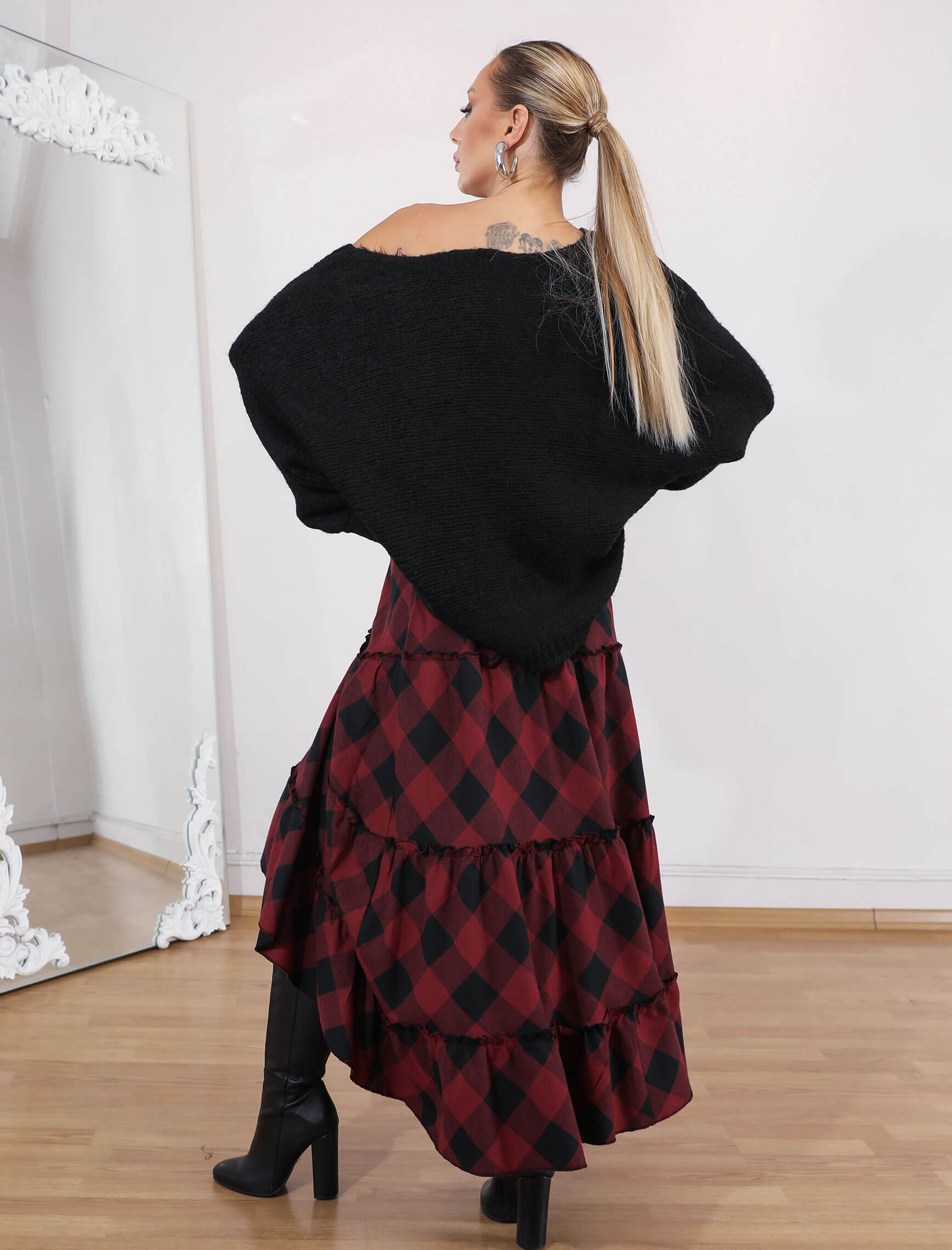 Gia Bordo İspanyol Etek - Görsel 5