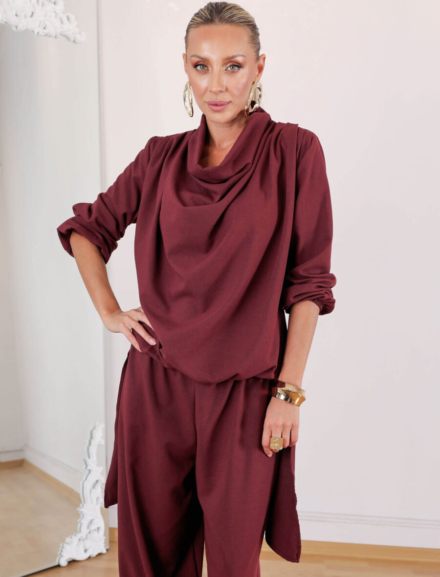 Bordo Degaje Etrico Takım - Görsel 5