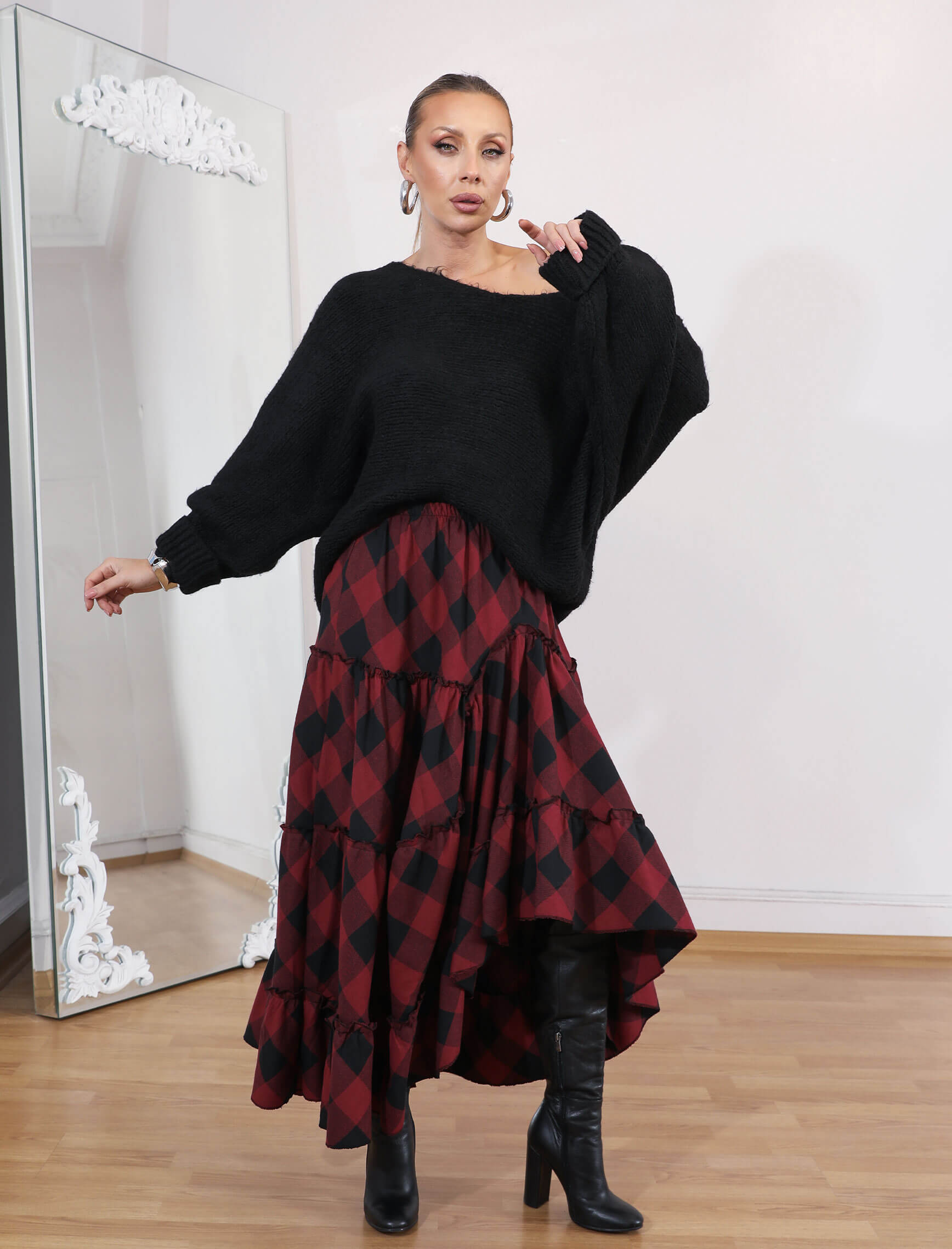 Gia Bordo İspanyol Etek - Görsel 3