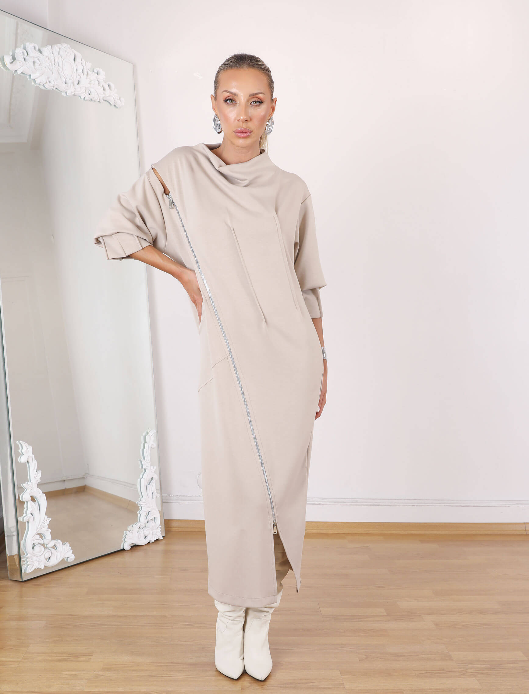 Taş Bellisi Tasarım Elbise-Tunik - Görsel 5