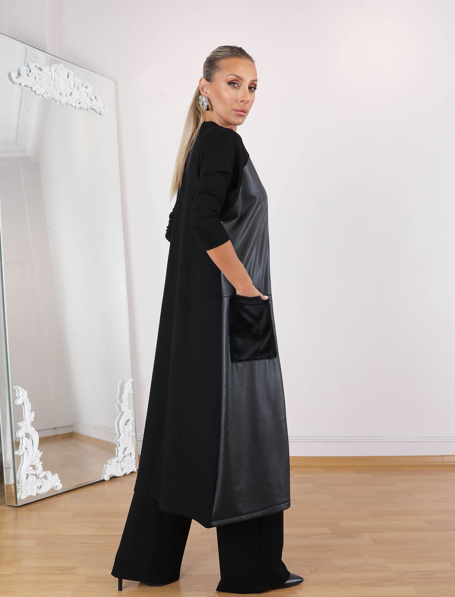 Siyah Viya 3lü Takım - Görsel 5