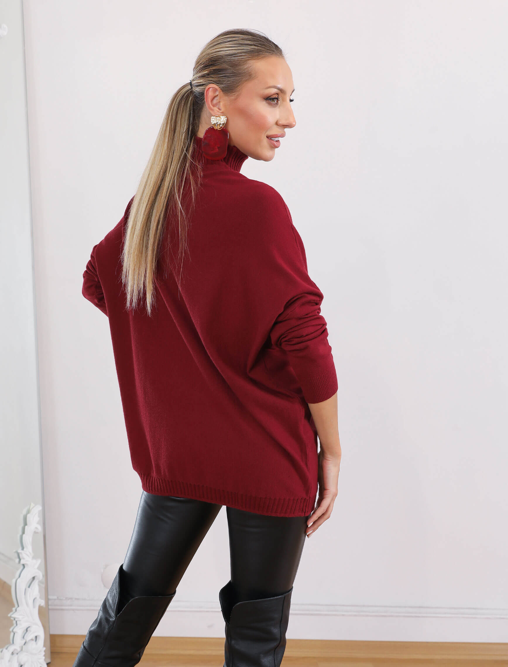 Bordo Dublin Triko - Görsel 2