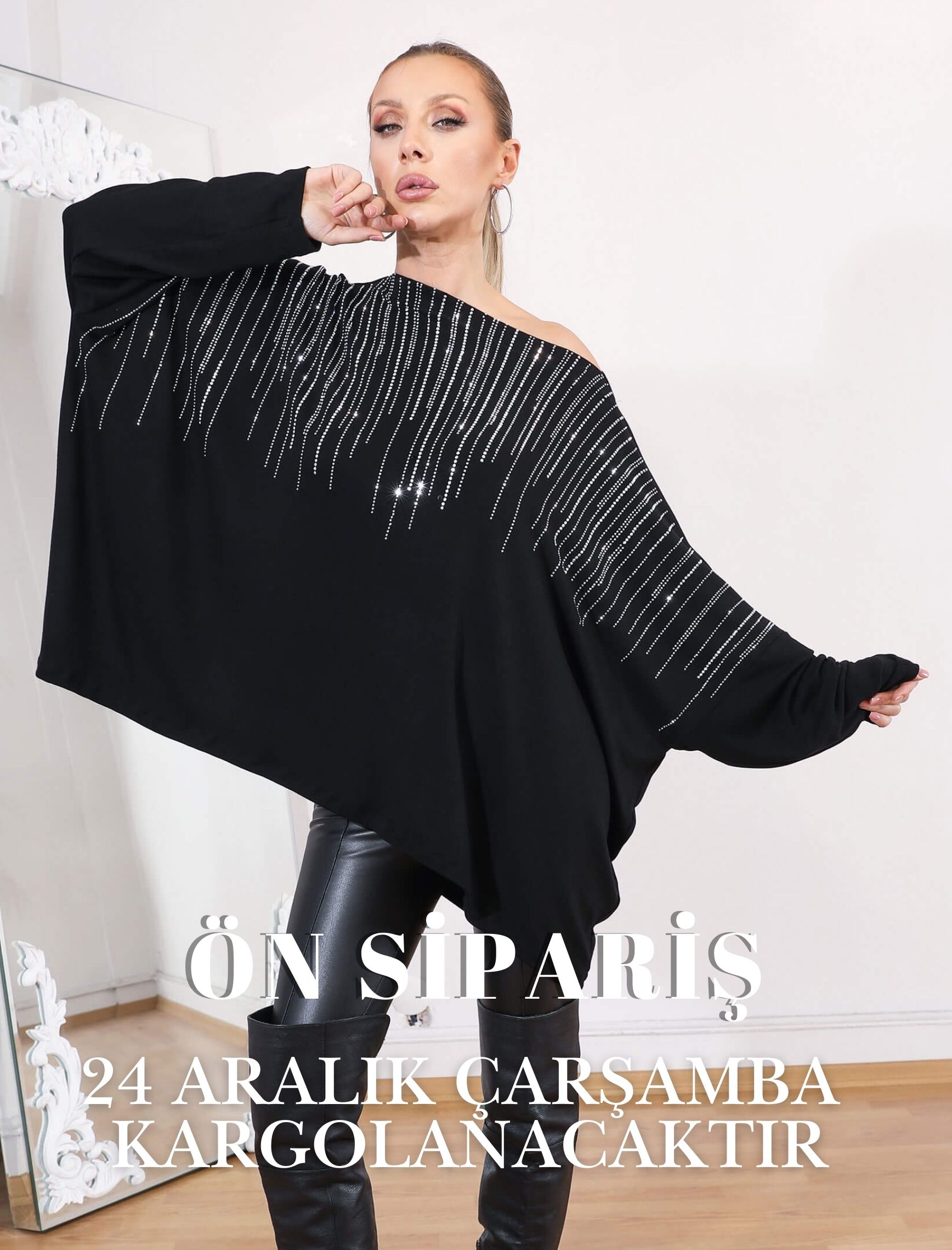 Brillant Taşlı Bluz