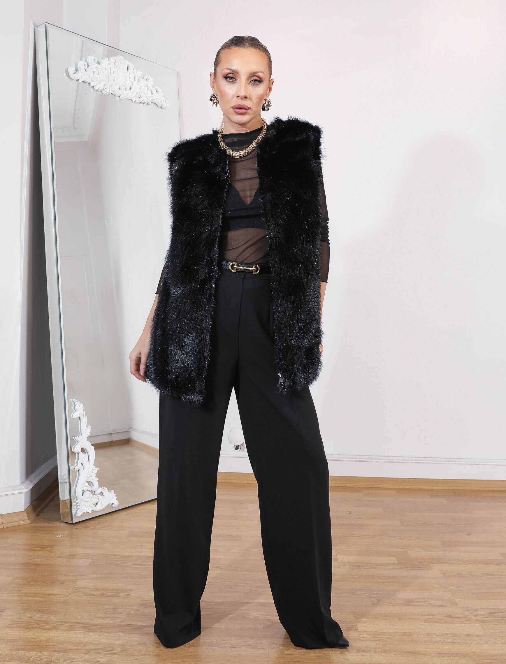 Siyah Tül Body - Görsel 7