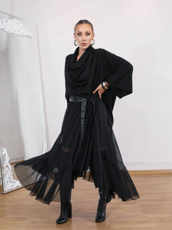 Siyah Esperanza Tül Etek