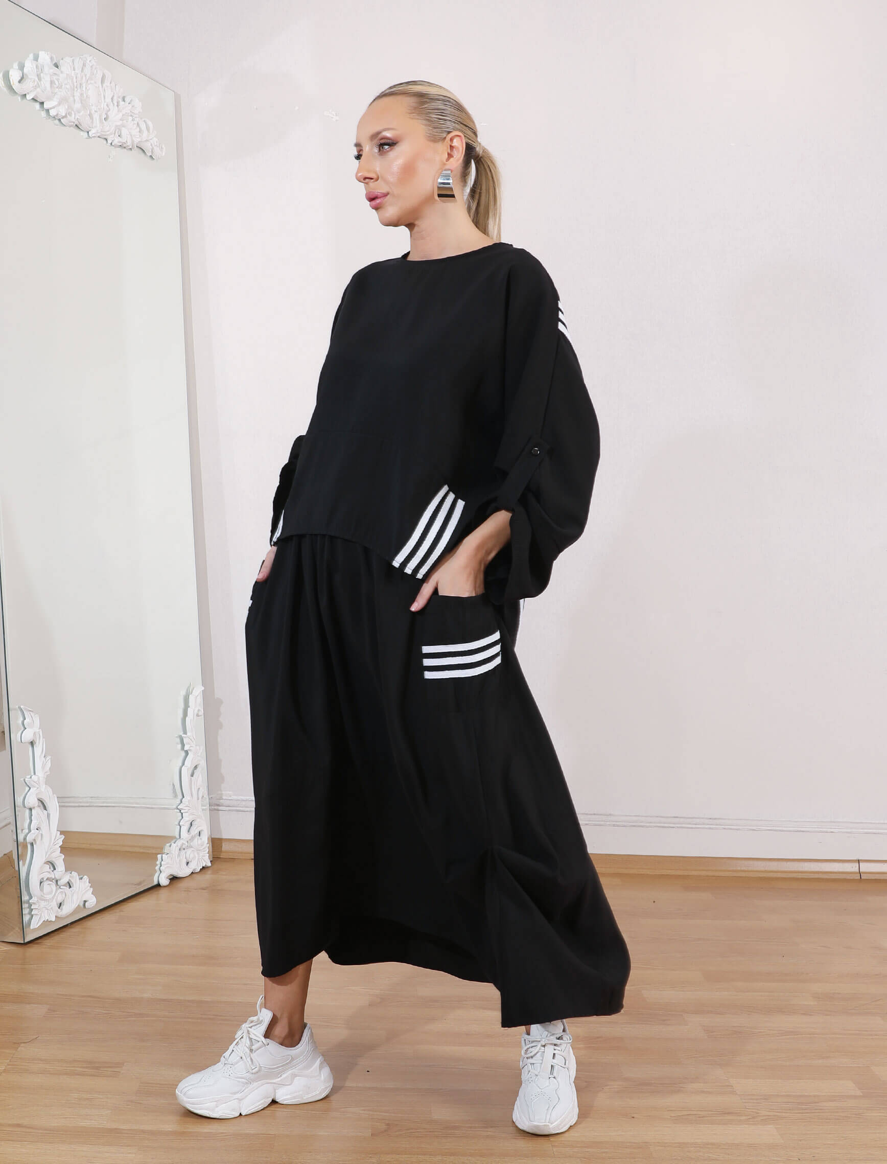 Siyah 3 Şerit Palermo Takım