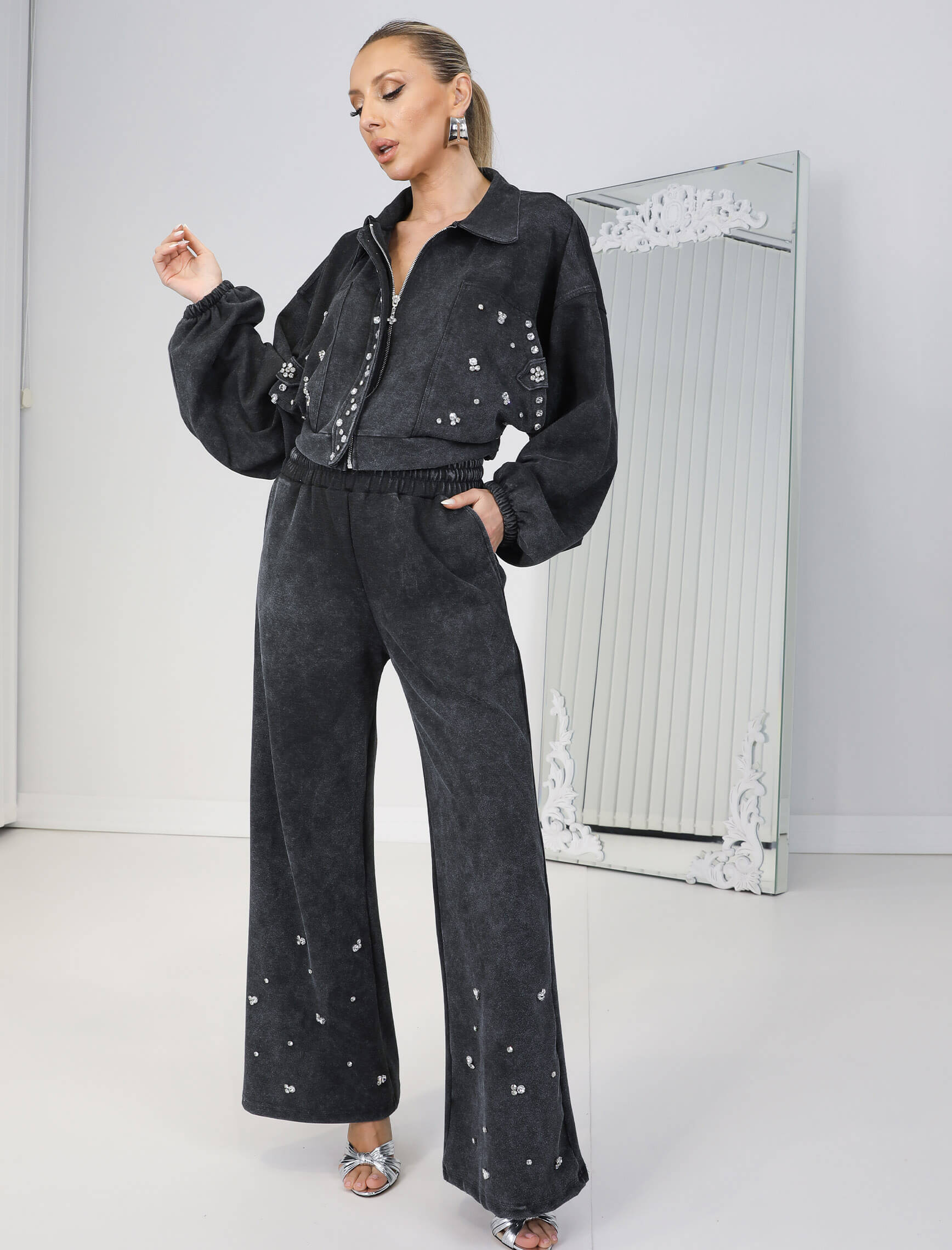 Yıkama Taşlı Daria Takım - Görsel 5