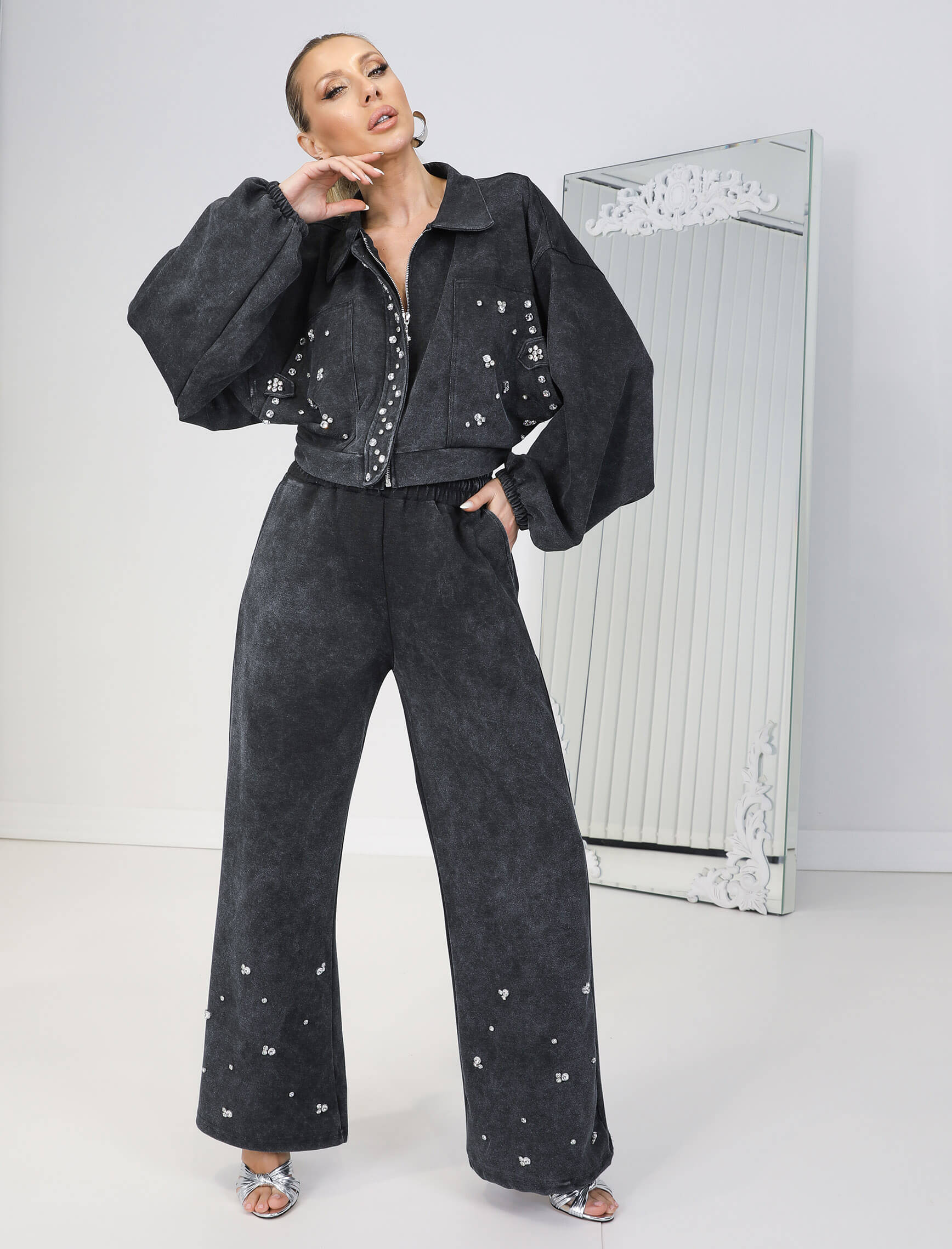 Yıkama Taşlı Daria Takım - Görsel 4