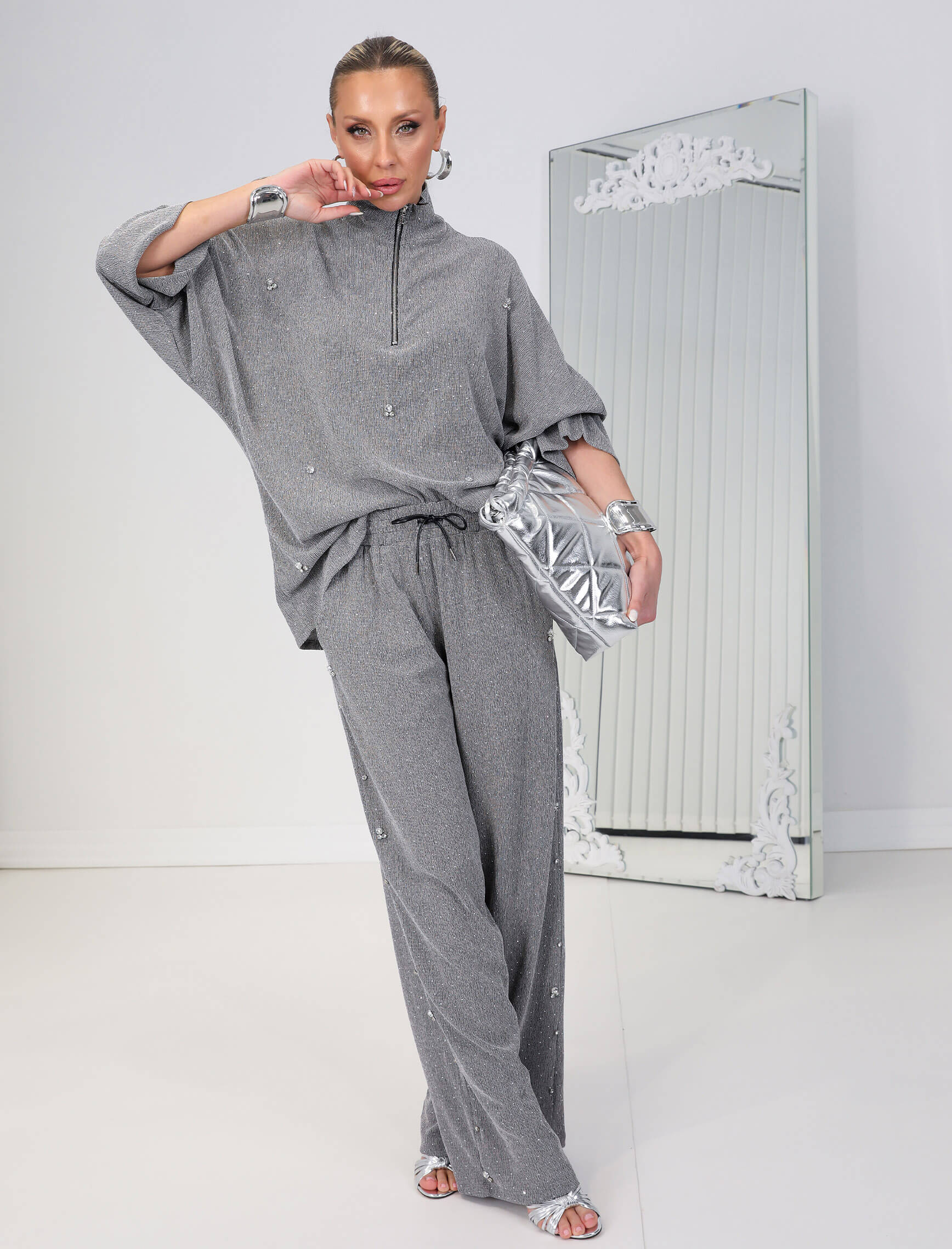 Gri Taşlı Aida Takım