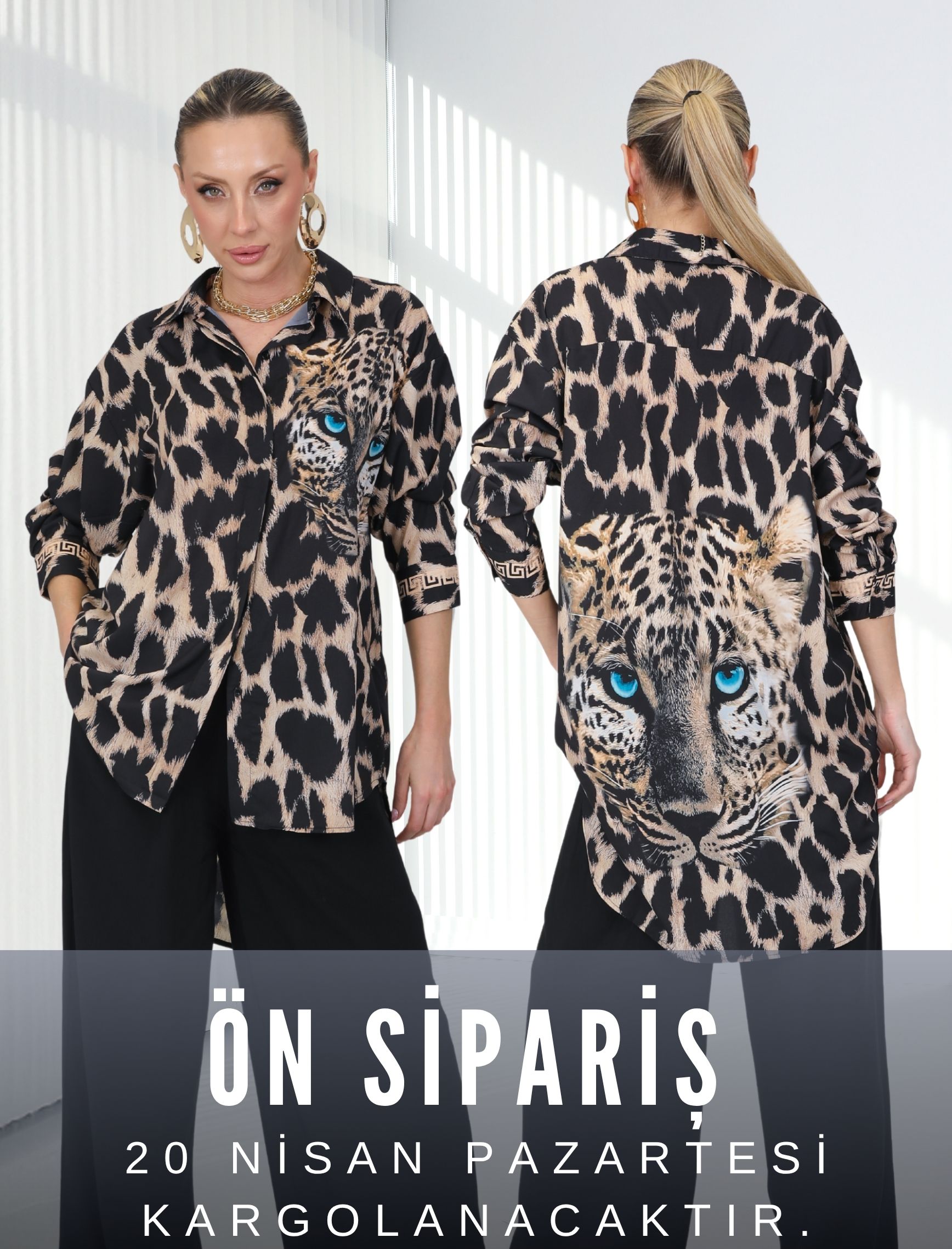 Leopardesen Kaplan Arancia Gömlek