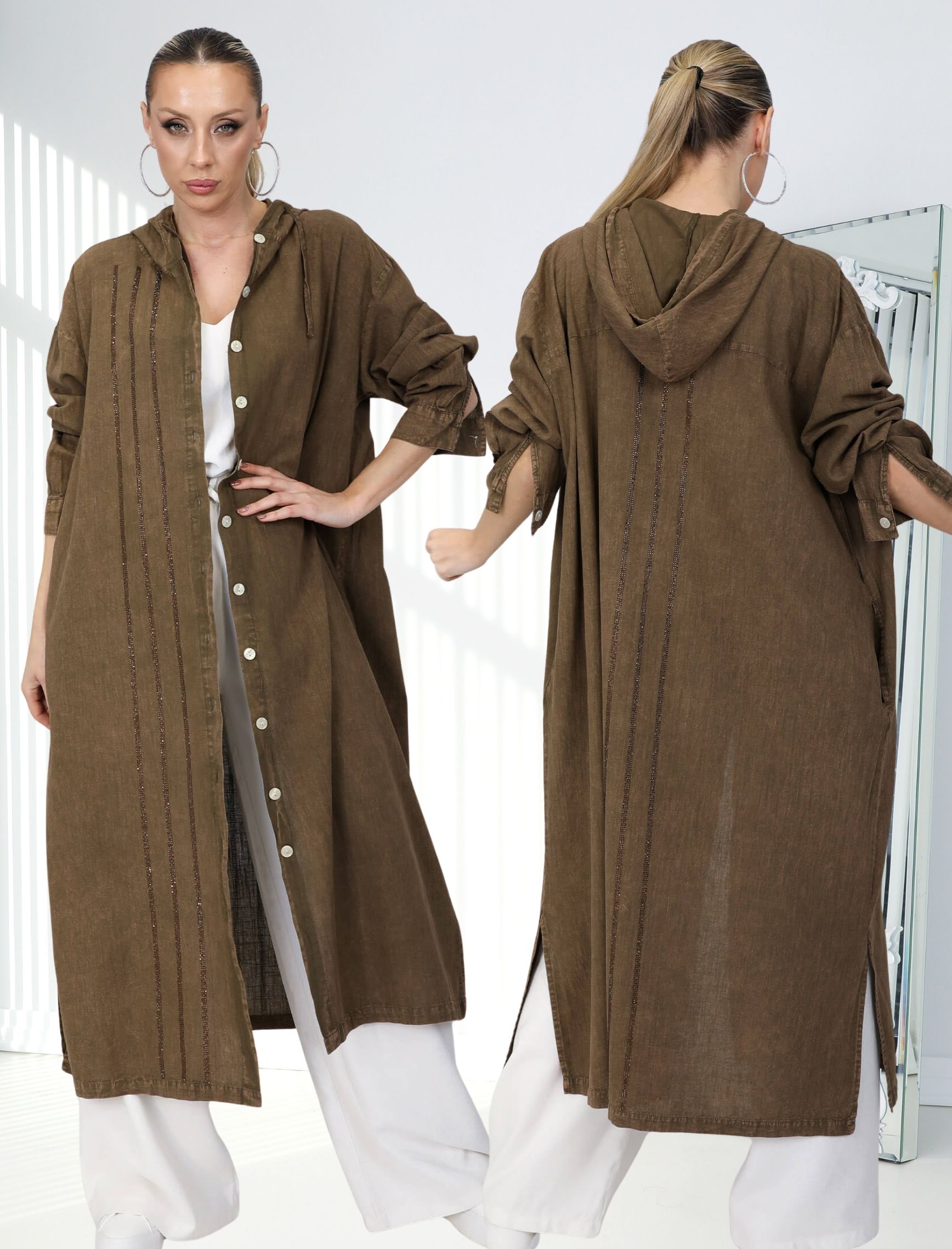 Bronz Elena Keten Elbise - Kap