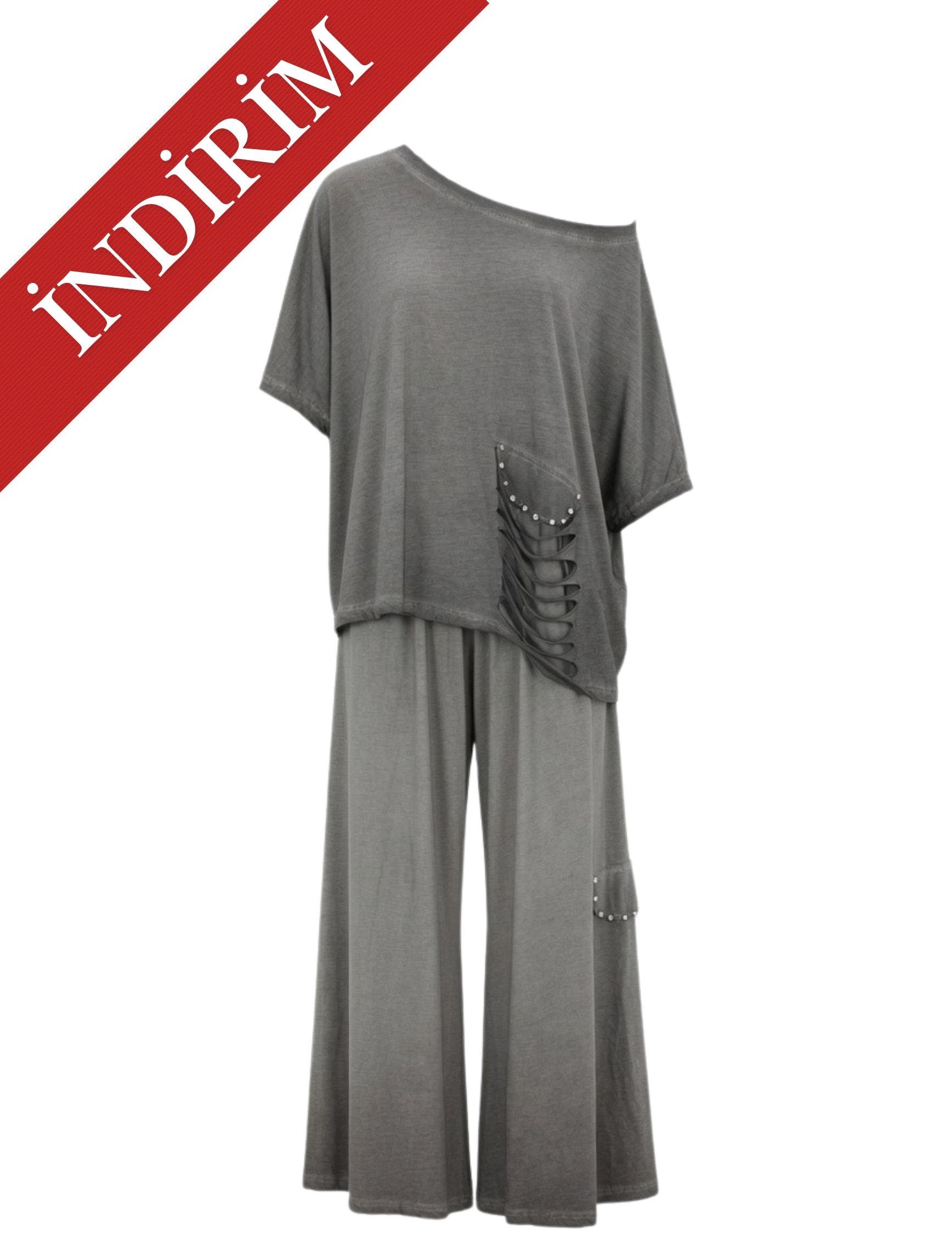 Gri Serona Takım - OUTLET