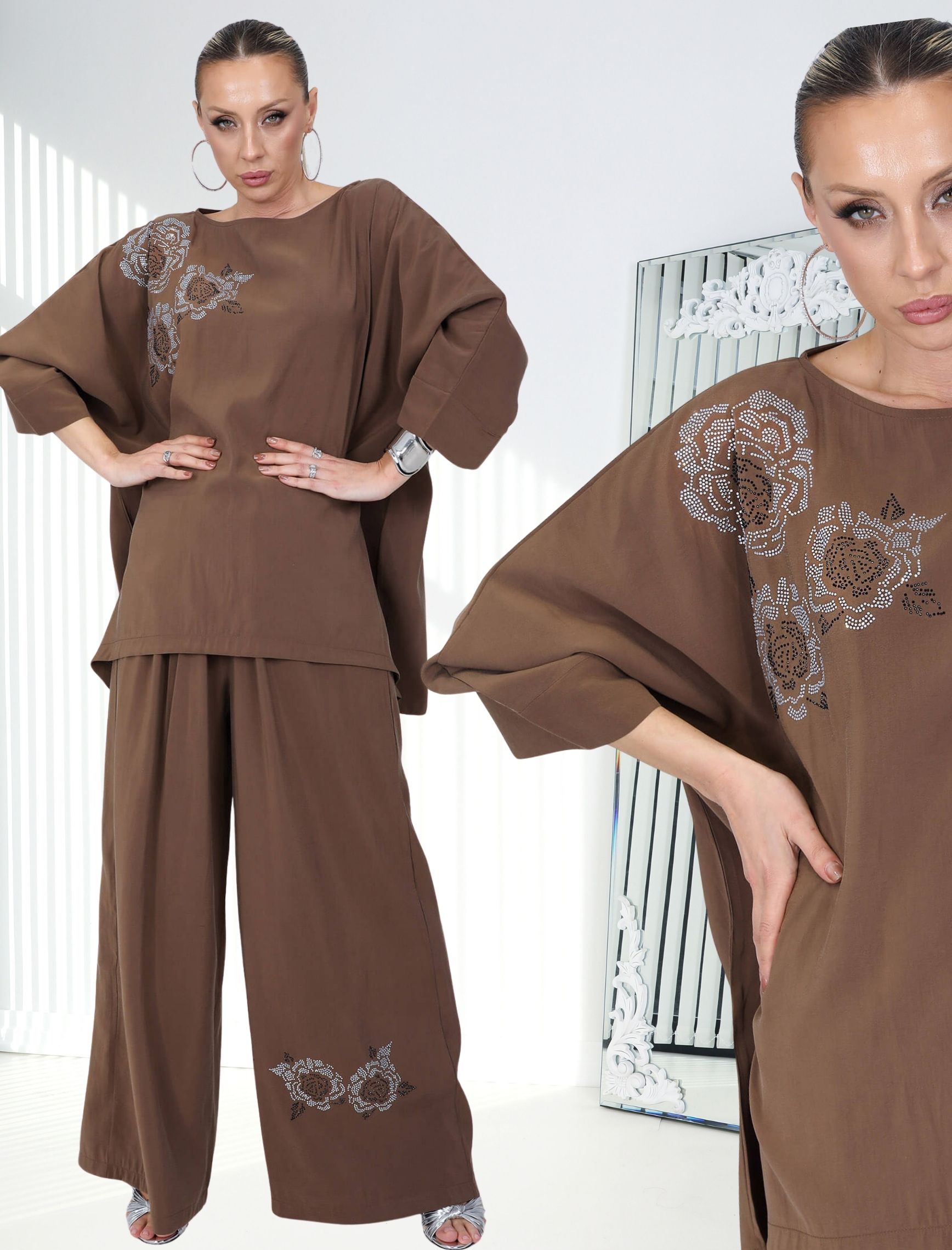 Kahverengi Rose Premium Takım