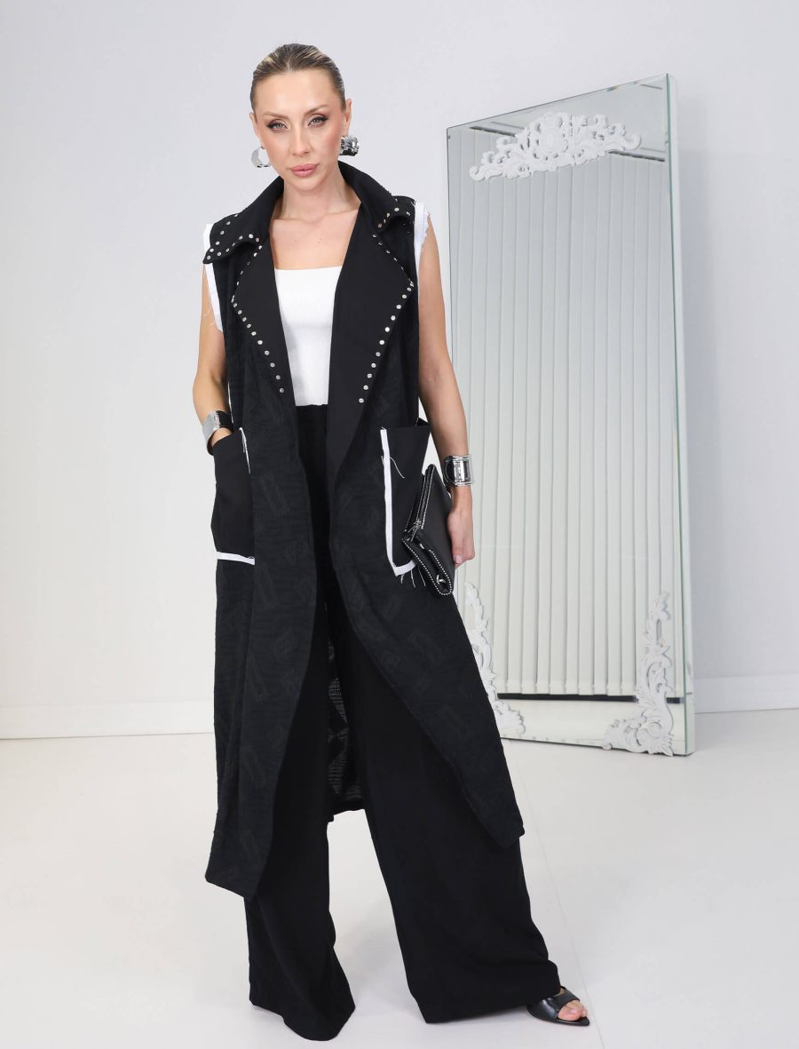 Siyah Troklu Goya Yelek