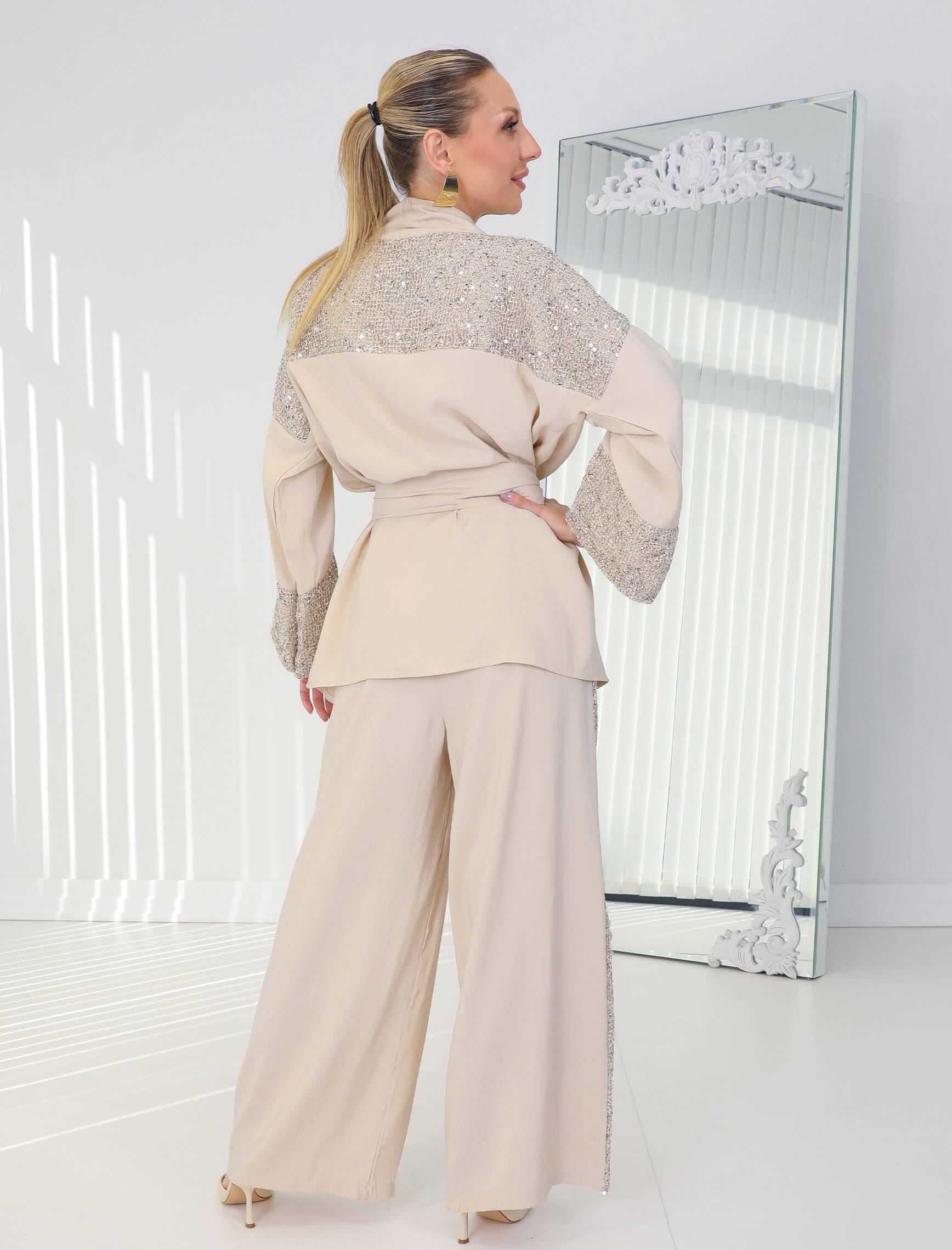 Taş Payetli Fresca İkili Takım - Görsel 5