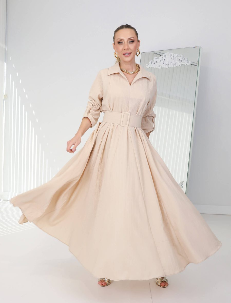 Taş Omnia Gofre Elbise